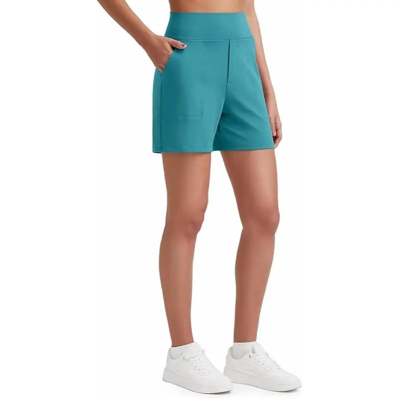 Women's High Waisted Athletic Shorts ✨ Running Yoga Workout Shorts with Pockets Casual Summer Activewear