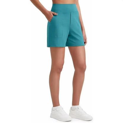 Women's High Waisted Athletic Shorts ✨ Running Yoga Workout Shorts with Pockets Casual Summer Activewear