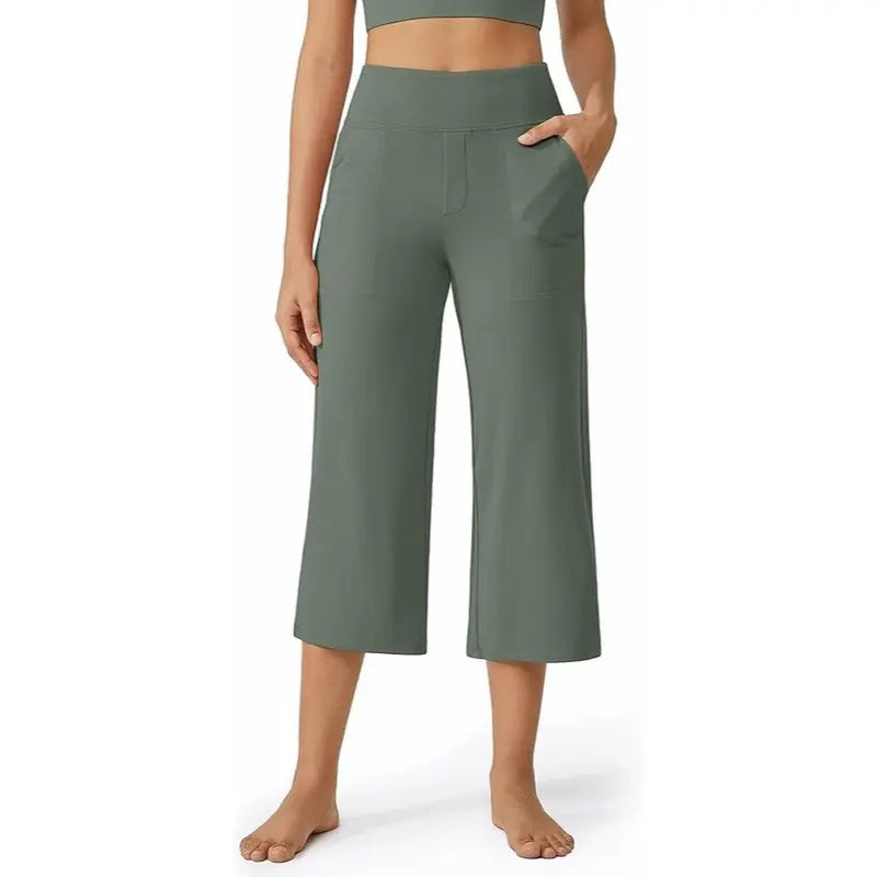 🔥 Once You Try These Capri Yoga Pants, You’ll Want Every Color ✨ High Waisted Comfort Fit with Pockets
