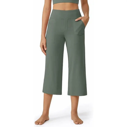 🔥 Once You Try These Capri Yoga Pants, You’ll Want Every Color ✨ High Waisted Comfort Fit with Pockets