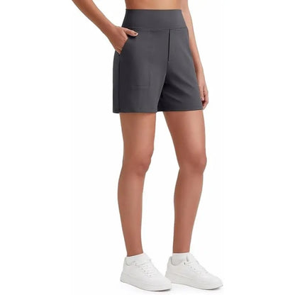 Women's High Waisted Athletic Shorts ✨ Running Yoga Workout Shorts with Pockets Casual Summer Activewear