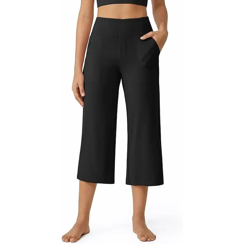 🔥 Once You Try These Capri Yoga Pants, You’ll Want Every Color ✨ High Waisted Comfort Fit with Pockets