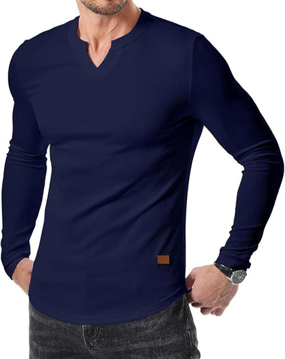 💪 The Shirt That Makes Your Physique Stand Out | Slim Fit Henley Style