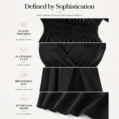 Women's Summer V-Neck Side Slit Maxi Dress