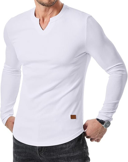 💪 The Shirt That Makes Your Physique Stand Out | Slim Fit Henley Style